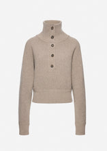 Load image into Gallery viewer, Funnel neck sweater in taupe