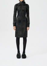 Load image into Gallery viewer, AW22 LEATHER 12 DRESS BLACK