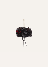 Load image into Gallery viewer, Pearl Magda bag in black floral embroidery