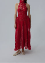 Load image into Gallery viewer, AW25 CROCHET 02 DRESS RED