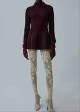Load image into Gallery viewer, AW25 KNITWEAR 11 DRESS BORDEAUX
