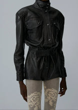 Load image into Gallery viewer, AW25 LEATHER 02 BODYSUIT BLACK