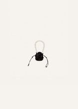 Load image into Gallery viewer, Micro pearl Magda bag in black satin