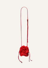 Load image into Gallery viewer, Small pearl Magda bag in red crochet
