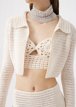 Load image into Gallery viewer, RE22 TOP BRA 01 CREAM CROCHET