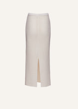 Load image into Gallery viewer, Knit stitch maxi skirt in cream