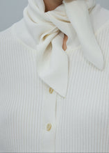 Load image into Gallery viewer, SS25 KNITWEAR 14 CARDIGAN WHITE