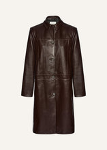 Load image into Gallery viewer, SS25 LEATHER 09 COAT BROWN