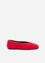 Load image into Gallery viewer, Loom-woven ballet flats in red

