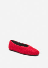 Load image into Gallery viewer, Loom-woven ballet flats in red
