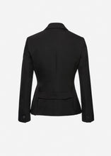 Load image into Gallery viewer, Classic button-up blazer in black

