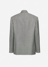 Load image into Gallery viewer, Double-breasted blazer in grey melange

