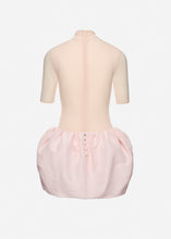 Load image into Gallery viewer, High-neck puff skirt mini dress in light pink
