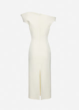 Load image into Gallery viewer, Off-shoulder midi dress in white
