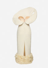 Load image into Gallery viewer, Off-shoulder loom corset dress in white
