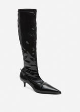Load image into Gallery viewer, Leather boots in glossy black leather
