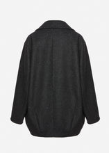 Load image into Gallery viewer, Double-breasted wool peacoat in grey
