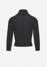 Load image into Gallery viewer, Cashmere turtleneck sweater in grey

