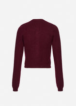 Load image into Gallery viewer, Classic mohair cardigan in burgundy
