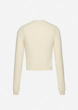 Load image into Gallery viewer, Classic mohair cardigan in cream
