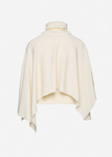 Load image into Gallery viewer, Asymmetrical wool knit top in cream

