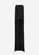Load image into Gallery viewer, Long train silk top in black

