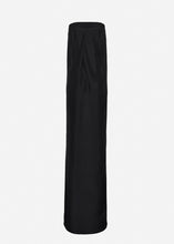 Load image into Gallery viewer, Long train silk top in black

