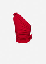 Load image into Gallery viewer, One-shoulder t-shirt in red
