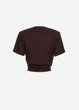Load image into Gallery viewer, Knotted jersey t-shirt in brown
