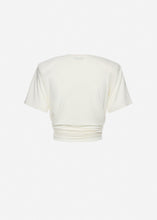Load image into Gallery viewer, Knotted jersey t-shirt in cream
