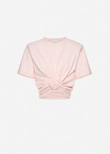 Load image into Gallery viewer, Knotted jersey t-shirt in pink
