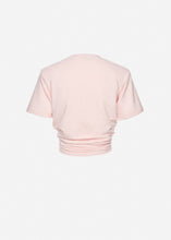 Load image into Gallery viewer, Knotted jersey t-shirt in pink
