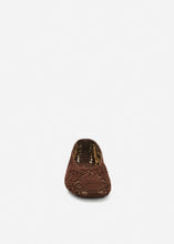 Load image into Gallery viewer, Crochet ballet flats in brown
