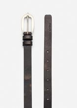 Load image into Gallery viewer, Archer buckle leather belt in vintage brown
