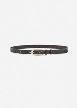 Load image into Gallery viewer, Archer buckle leather belt in vintage brown
