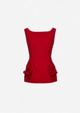Load image into Gallery viewer, Rose hip hourglass top in red
