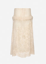 Load image into Gallery viewer, Lace crochet drop-waist skirt in cream
