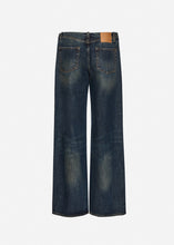 Load image into Gallery viewer, Ultra-low-waist wide-leg denim in dark vintage blue
