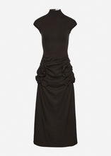 Load image into Gallery viewer, High-neck apron in grey
