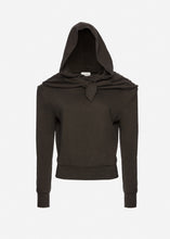 Load image into Gallery viewer, Hooded sweatshirt in dark grey
