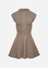 Load image into Gallery viewer, Marled knit skater dress in beige
