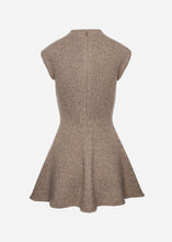Load image into Gallery viewer, Marled knit skater dress in beige
