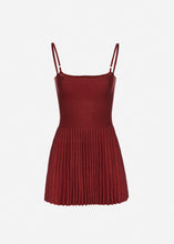 Load image into Gallery viewer, Knit skater tank dress in orange
