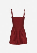 Load image into Gallery viewer, Knit skater tank dress in orange
