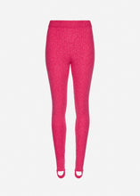 Load image into Gallery viewer, Knit stirrup leggings in pink
