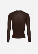 Load image into Gallery viewer, Knitwear henley top in brown
