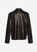 Load image into Gallery viewer, Zip shirt in black leather
