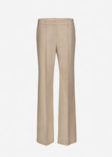 Load image into Gallery viewer, Front-pleat classic trousers in beige
