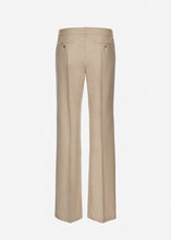 Load image into Gallery viewer, Front-pleat classic trousers in beige
