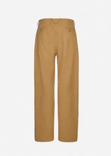 Load image into Gallery viewer, Wide-leg cotton trousers in beige
